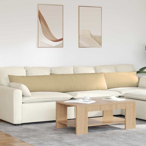 vidaXL Vankúše na pohovku 2 pcs Šedá zelená 200 x 40 cm