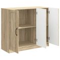 vidaXL Servírovacia skriňa Dub sonoma 89 x 34,5 x 77 cm
