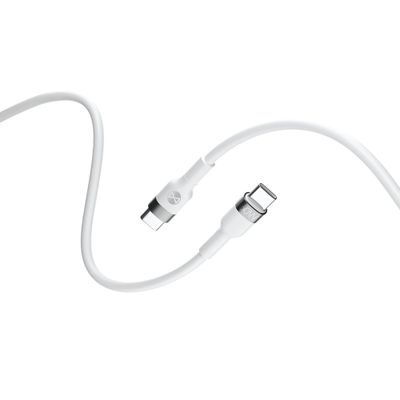 Forever Flexible cable USB-C - USB-C 2,0 m 60W white