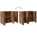vidaXL Servírovacia skriňa Staré drevo 89,5 x 34 x 80 cm