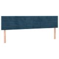 vidaXL Posteľný rám boxsping s matracom tmavomodrý 180x200 cm zamat