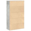 vidaXL Knižnica betónovo sivá 60x24x101,5 cm kompozitné drevo