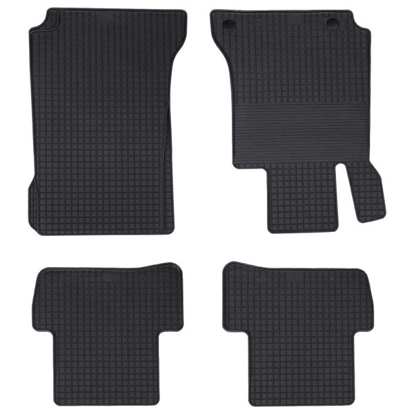 vidaXL Autokoberec 4 pcs Čierna vhodné pre C-Class W205 2014- 4D Aft