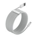 Baseus Simple Wisdom Súprava dátového kábla USB na Lightning 2,4A (2 ks/sada）1,5 m biela