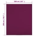vidaXL Plachta Jersey bordová 160x200 cm bavlna