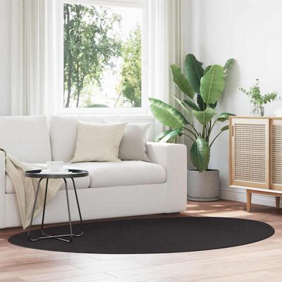vidaXL Kusové koberce HUARTE Čierna 140 x 200 cm Polyester