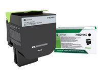 Vysoká výťažnosť - čierna - originálna - kazeta s farbivom LCCP, LRP - pre Lexmark CS417dn, CS517de, CX417de