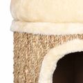 vidaXL Domček pre mačky s luxusným vankúšom 33 cm, morská tráva