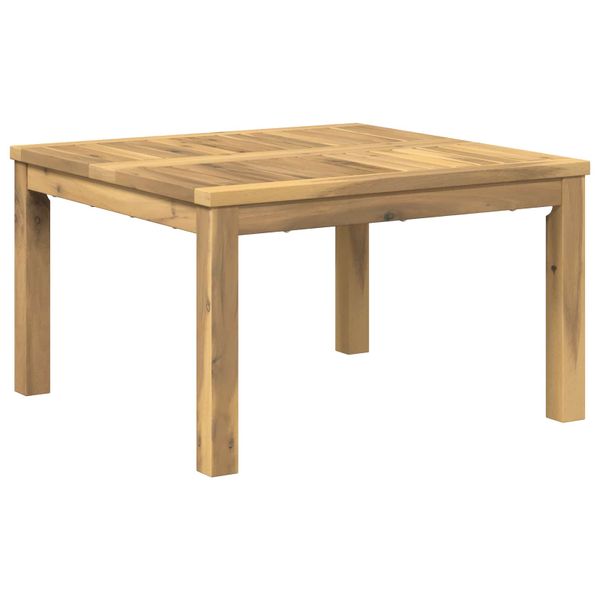 vidaXL Konferenčný stolík Biela 60 x 60,5 x 36 cm Pevné akáciové drevo