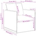 vidaXL Sada pohoviek 2 ks Modrá Látka