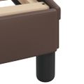 vidaXL Posteľ Viana s matracom hnedá 200x200 cm umelá koža