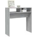 vidaXL Konzolový stolík sivý dub sonoma 78x30x80 cm spracované drevo