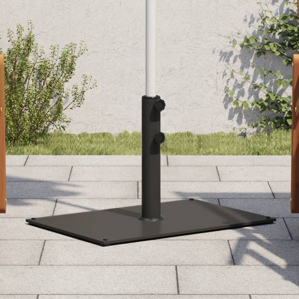 vidaXL Stojan na slnečník pre Ø32/38/48 mm tyče 15 kg obdĺžnikový
