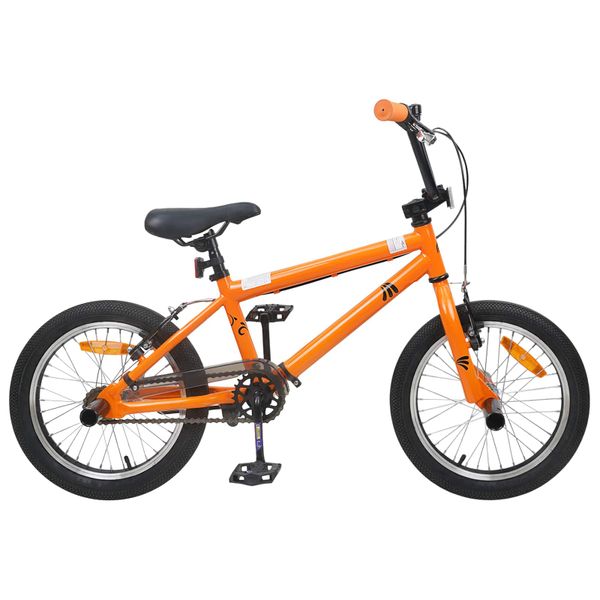 vidaXL BMX Bicykel 20 Palcov pre nad 9 rokov Oranžová