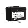 AGM12V90AH-J Green Cell CUBE AGM IP54 12V 90Ah VRLA gélová batéria s hlbokým cyklom pre skútre, kosa