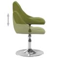 vidaXL Barová stolička bledozelená zamatová