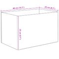vidaXL Akvárium s úložiskom Priehľadná 40 x 25 x 25 cm Sklo