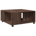 vidaXL Konferenčný stolík hnedý dub 80x80x40 cm kompozitné drevo