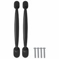 vidaXL Rukoväť nábytku 250 ks Čierna 130 x 19,4 x 22,3 mm Hliník