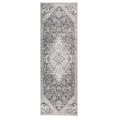 vidaXL Vonkajší koberec hladké tkanie 80x250 cm bledosivý