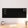 vidaXL Nástenná magnetická tabuľa čierna 100x40 cm tvrdené sklo