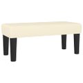 vidaXL Boxspring posteľ s matracom krémová 90x200 cm umelá koža