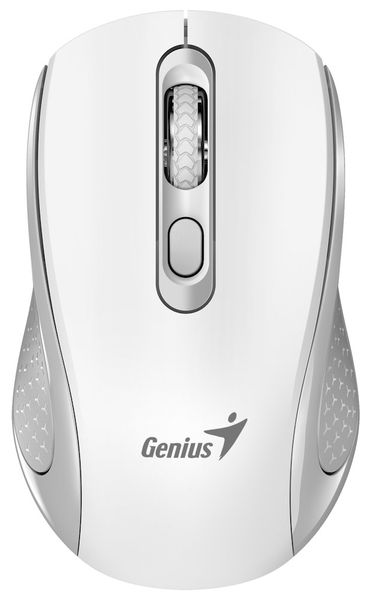 GENIUS NX-8025S WhiteGrey/ 1200 dpi/ bezdrátová/ tichá/ Copilot/ 4tlačítková/ bílo-šedá Myš, bezdrátová, optická, 1200DPI, 4 tlacítka, tichá, Copilot, 2,4GHz, bílo-šedá