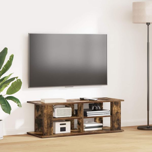 vidaXL Stojan na televízor Dymová dub 96 x 35 x 33,5 cm