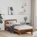 vidaXL Rám postele Staré drevo 75 x 190 cm Kompozitné drevo
