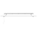 vidaXL Sklopná markíza Modrá 250 x 200 cm látka
