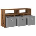 vidaXL Nízka skriňa so zásuvkou Staré drevo 72 x 22,5 x 38 cm