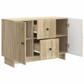 vidaXL Servírovacia skriňa so zásuvkou Dub sonoma 89 x 34,5 x 60 cm