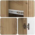 vidaXL Servírovacia skriňa Dub artisan 66 x 34,5 x 90 cm