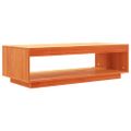 vidaXL Konferenčný stolík voskovohnedý 110x50x33,5 cm borovicový masív