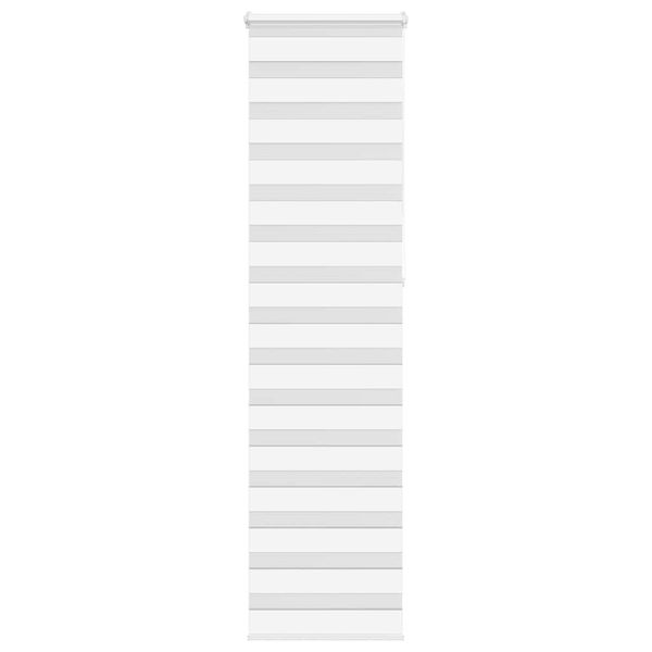 vidaXL Zebra roleta biela 60x230 cm šírka látky 55,9 cm polyester