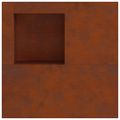 vidaXL Ohnisko Hrdzavý 100 x 100 x 30 cm Poveternostne odolná oceľ