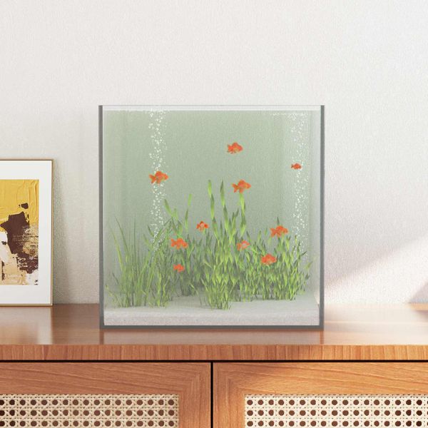 vidaXL Akvárium s úložiskom Priehľadná 30 x 30 x 30 cm Sklo