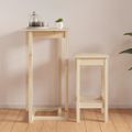 vidaXL Barový stolík 60x60x110 cm masívne borovicové drevo