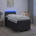 vidaXL Posteľ boxspring s matracom Tmavosivá 80 x 200 cm Látka