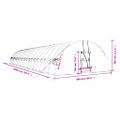 vidaXL Fóliovník s oceľovým rámom zelený 120 m² 20x6x2,85 m