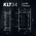Multifunkčný skladací posilňovací stojan - Power Rack HMS KLT34 sivý
