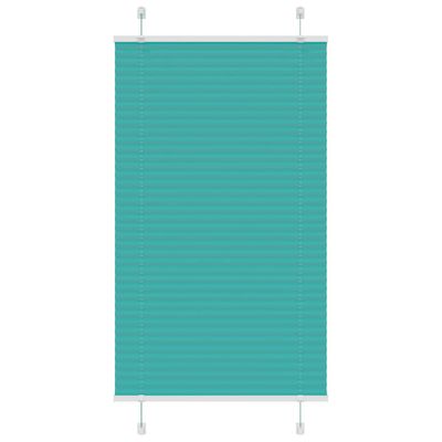 vidaXL Plisovaná roleta petrolejovo zelená 80x150 cm šírka látky 79,4 cm polyester