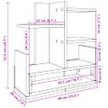 vidaXL Organizér na stôl, dub sonoma 49x20x52,5 cm, kompozitné drevo