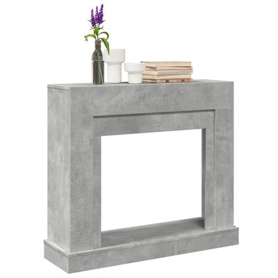 vidaXL Obloženie krbu betónovosivé 100x30x87,5 cm kompozitné drevo