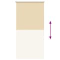 vidaXL Roleta Zatemnenie Béžová 70x150 cm Šírka látky 65,7cm Polyester