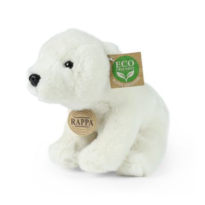 Plyšový medveď ľadový sediaci 20 cm ECO-FRIENDLY