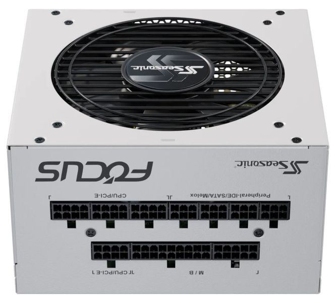 SEASONIC zdroj 750W FOCUS-GX-750-V4-WHITE - NEW MODEL SEASONIC zdroj FOCUS GX-750 bílý / ATX3.1 / akt. PFC / 135mm / modulární / 80+ Gold