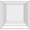 vidaXL Klietka pre psa Strieborná 600 x 200 x 200 cm Pozinkovaná oceľ