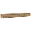 vidaXL Zásuvky pod posteľ Remeselný dub 140 x 36,5 x 16,5 cm