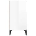 vidaXL Komoda vysoký lesk biela 60x35x70 cm spracované drevo